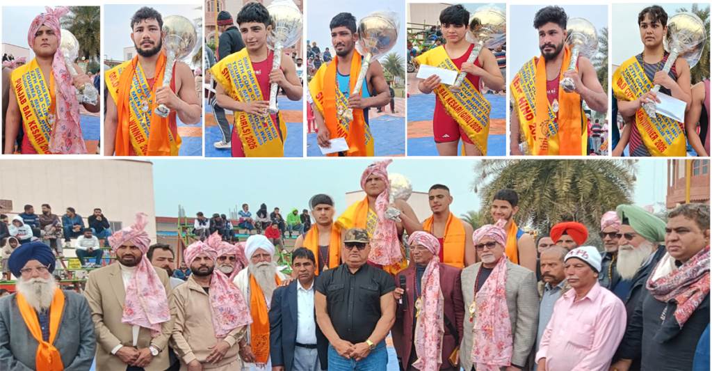 12th Gold Cup Wrestling Dangal organized with pomp and show in village Bhulewal Gujran Mahilpur